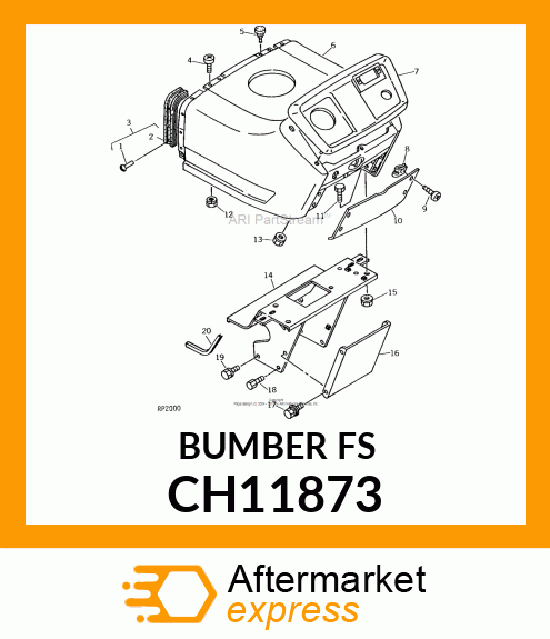 BUMPER, BUMPER, RUBBER CH11873