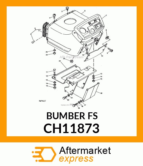 BUMPER, BUMPER, RUBBER CH11873