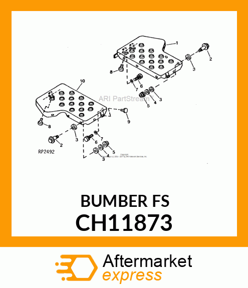 BUMPER, BUMPER, RUBBER CH11873