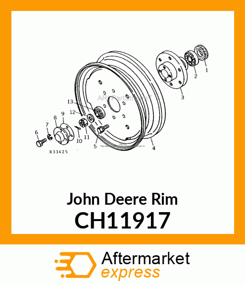 RIM, WHEEL, WELDED 3.00 CH11917