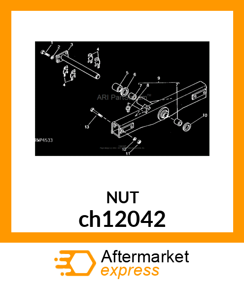 NUT, METRIC, HEX CH12042