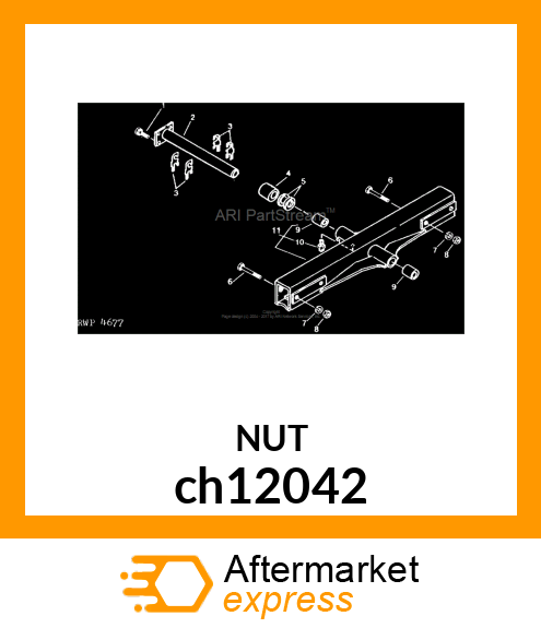 NUT, METRIC, HEX CH12042