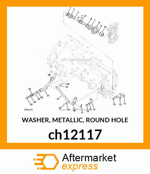 WASHER, METALLIC, ROUND HOLE ch12117