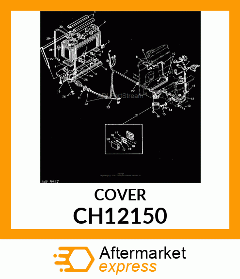 COVER,BATTERY FLUID INLET CH12150