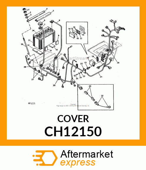 COVER,BATTERY FLUID INLET CH12150