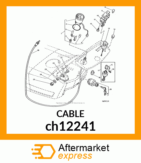 CABLE ASSY, METER ch12241