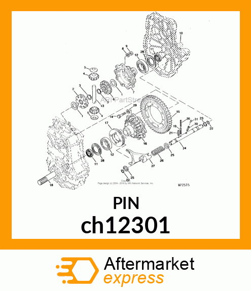 PIN, SPRING ch12301