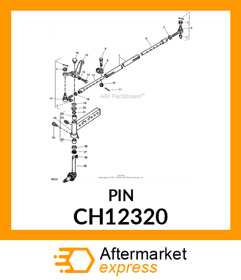 PIN, PIN, COTTER CH12320