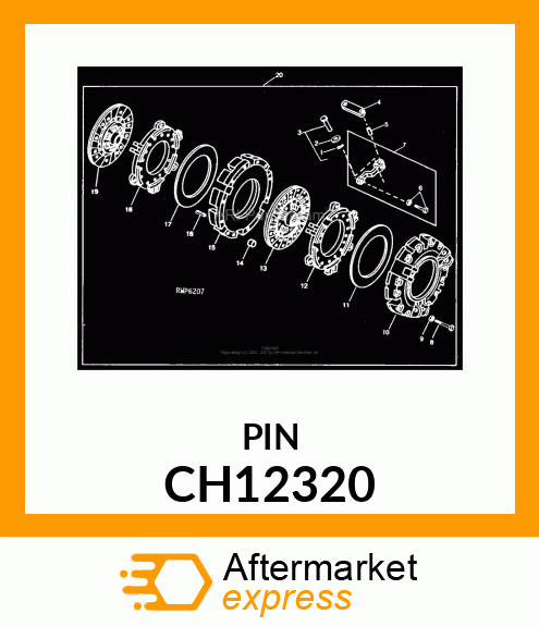 PIN, PIN, COTTER CH12320