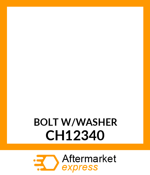 Bolt - BOLT W/WASHER # SUB TO 12M7065, 19M CH12340