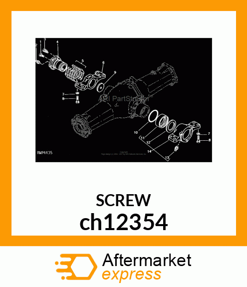 SCREW, HEX HEAD, METRIC ch12354