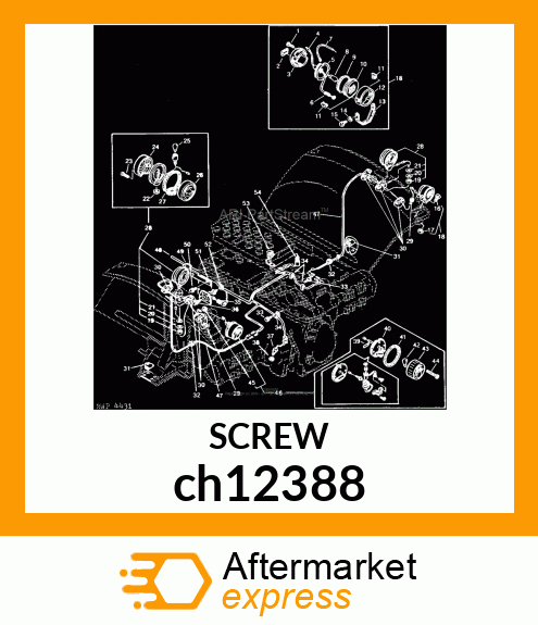 SCREW, CR PAN HEAD, METRIC ch12388