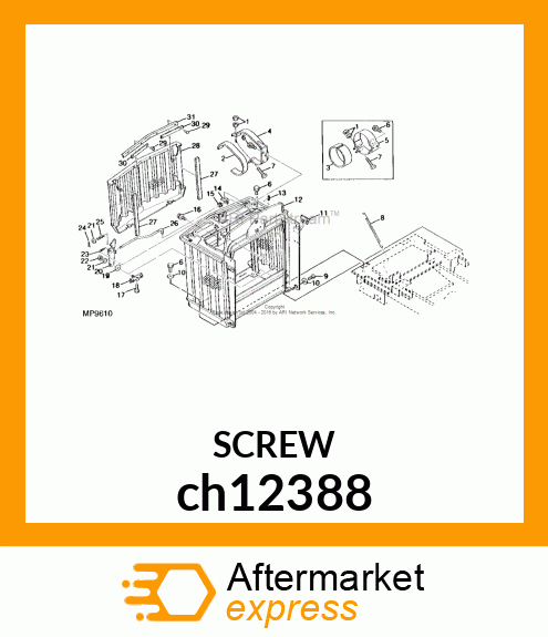 SCREW, CR PAN HEAD, METRIC ch12388