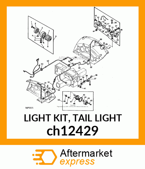 LIGHT KIT, TAIL LIGHT ch12429