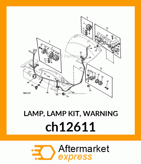 LAMP, LAMP KIT, WARNING ch12611