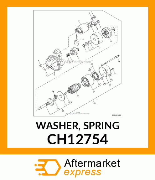 WASHER, SPRING CH12754