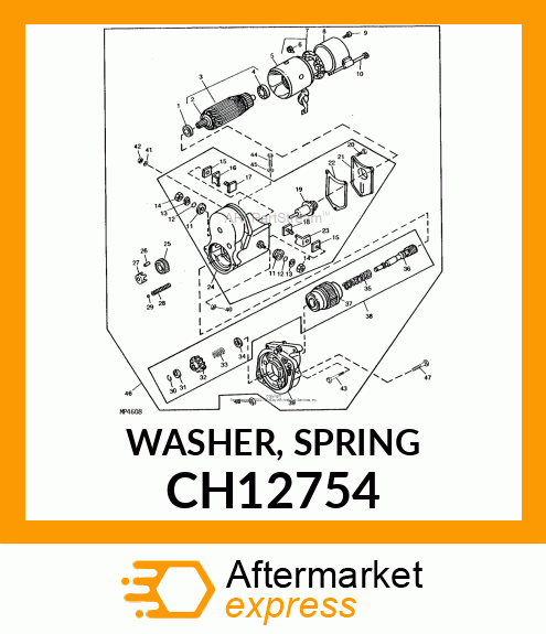 WASHER, SPRING CH12754