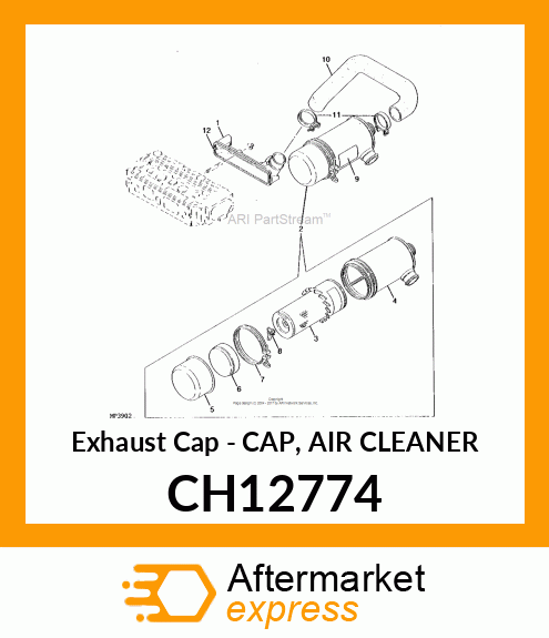 Exhaust Cap - CAP, AIR CLEANER CH12774