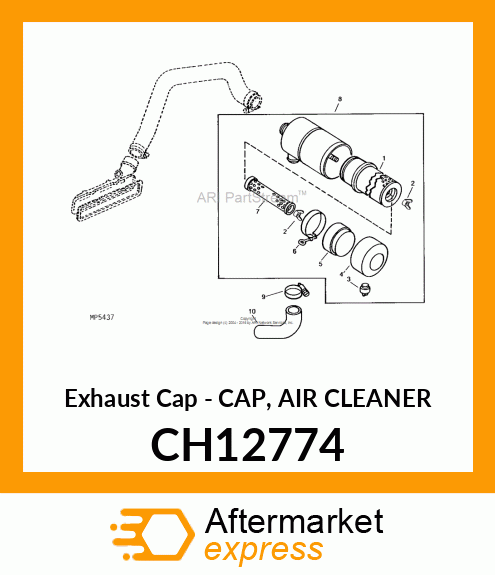 Exhaust Cap - CAP, AIR CLEANER CH12774