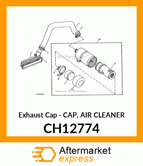 Exhaust Cap - CAP, AIR CLEANER CH12774