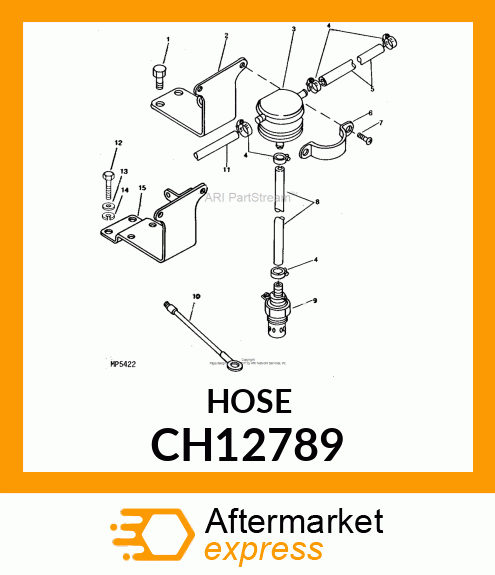 Fuel Line - HOSE, FUEL RETURN (RUBBER) CH12789