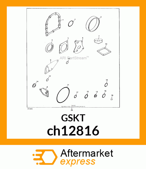 GASKET, HO ch12816