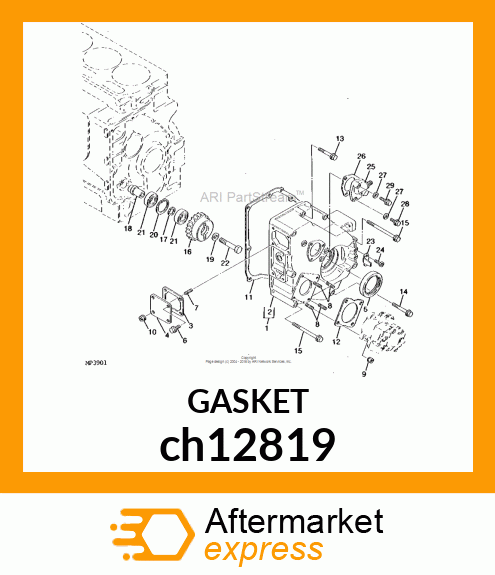 GASKET, GEAR CASE ch12819