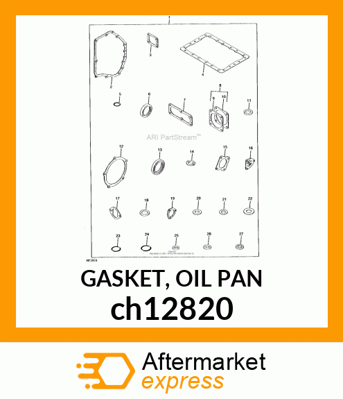 GASKET, OIL PAN ch12820