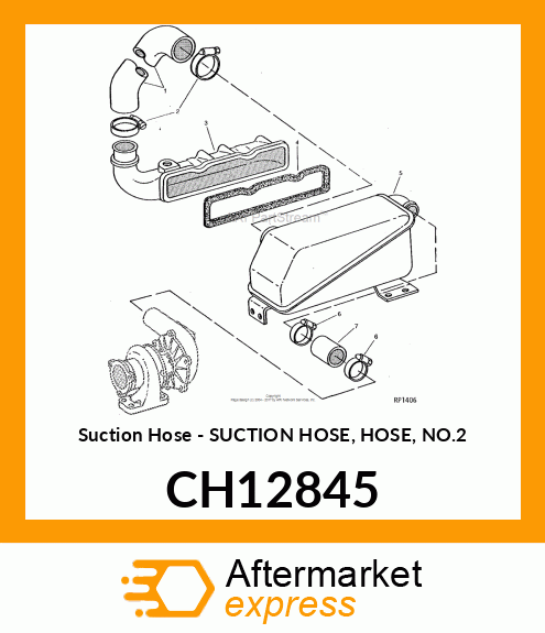 Suction Hose - SUCTION HOSE, HOSE, NO.2 CH12845