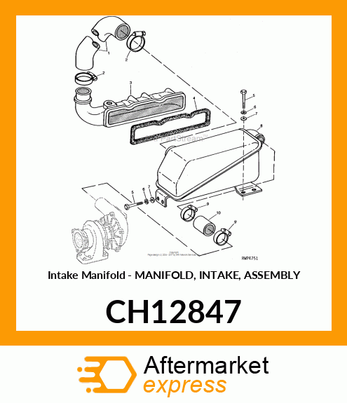 Intake Manifold - MANIFOLD, INTAKE, ASSEMBLY CH12847