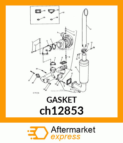 GASKET, EXHAUST PIPE ch12853