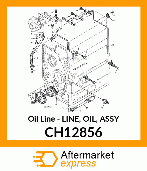 Oil Line - LINE, OIL, ASSY CH12856