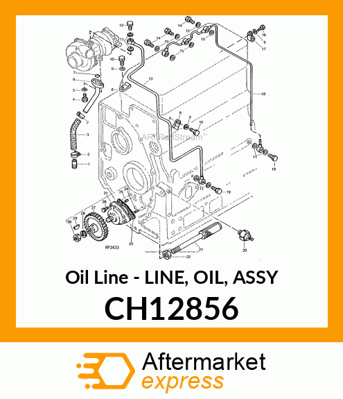 Oil Line - LINE, OIL, ASSY CH12856