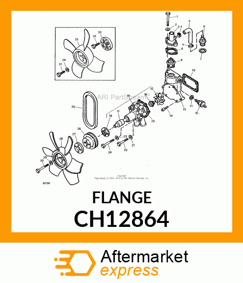 Flange - FLANGE, FLANGE, FAN PULLY CH12864