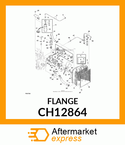 Flange - FLANGE, FLANGE, FAN PULLY CH12864