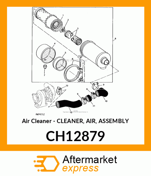 Air Cleaner - CLEANER, AIR, ASSEMBLY CH12879