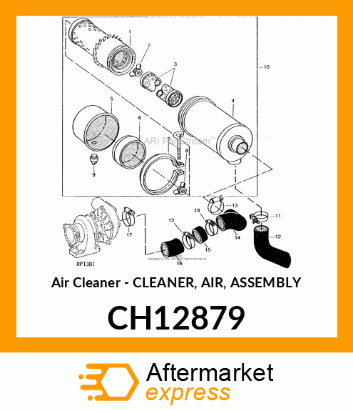 Air Cleaner - CLEANER, AIR, ASSEMBLY CH12879