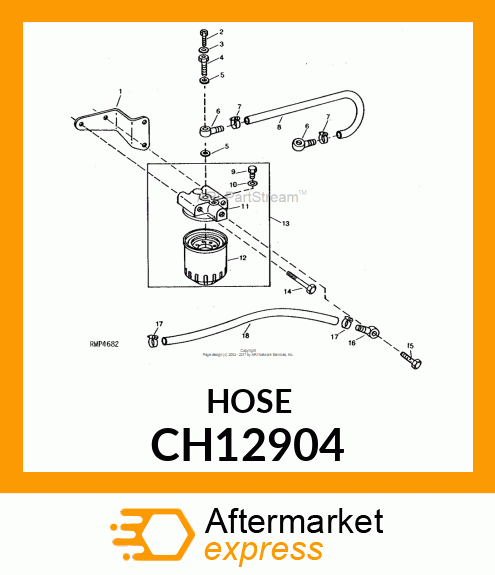 Fuel Line - HOSE,FUEL (RUBBER) 7.0 X 12 CH12904