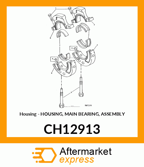 Housing - HOUSING, MAIN BEARING, ASSEMBLY CH12913