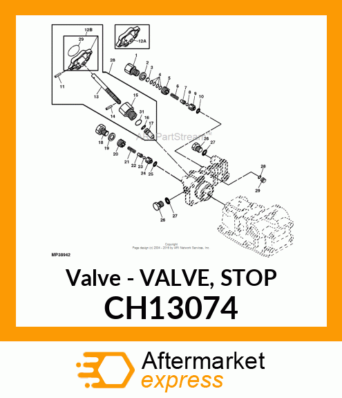 Valve - VALVE, STOP CH13074