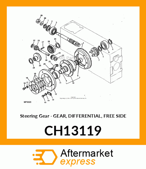 Gear Differential Free Sid CH13119