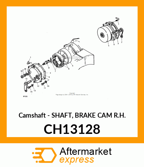 Camshaft - SHAFT, BRAKE CAM R.H. CH13128