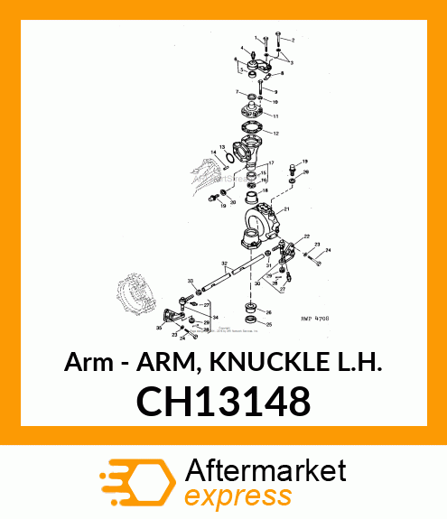 Arm - ARM, KNUCKLE L.H. CH13148