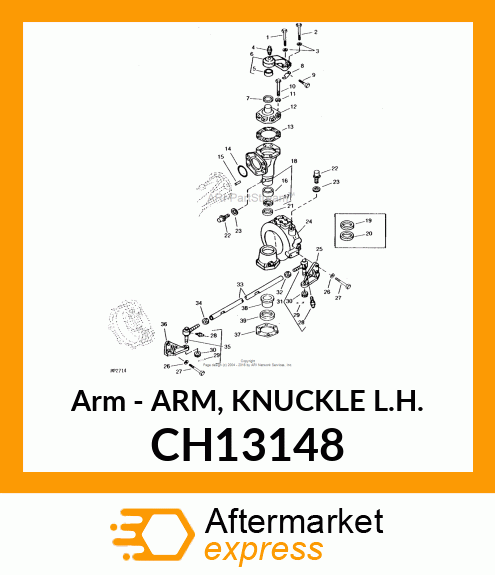 Arm - ARM, KNUCKLE L.H. CH13148