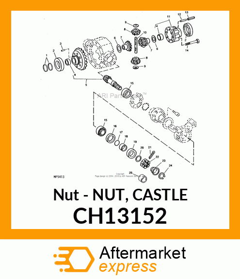 Nut - NUT, CASTLE CH13152