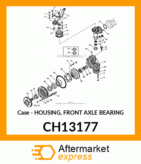 Case - HOUSING, FRONT AXLE BEARING CH13177