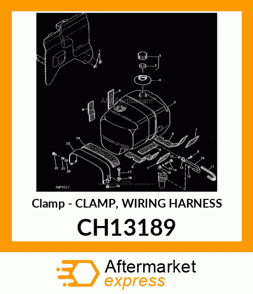 CLAMP, WIRING HARNESS CH13189