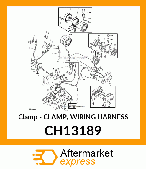 CLAMP, WIRING HARNESS CH13189