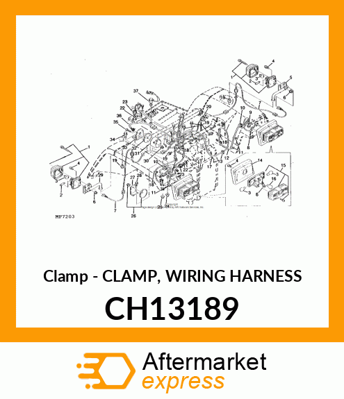 CLAMP, WIRING HARNESS CH13189