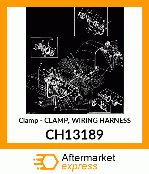 CLAMP, WIRING HARNESS CH13189